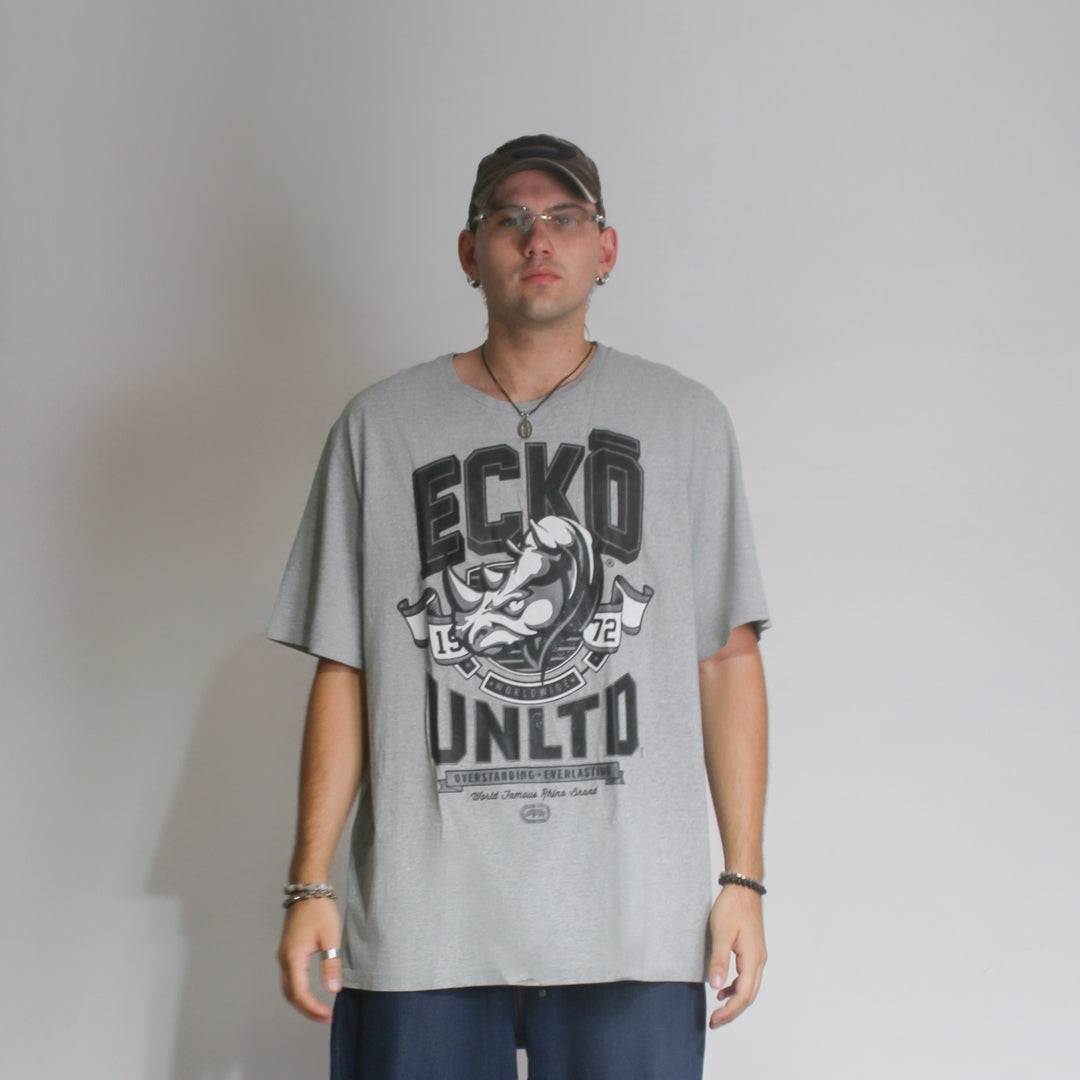 Ecko Unltd. Men's Oversize Crew Neck Graphic Logo T-Shirt