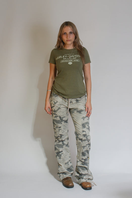 Harley Davidson Army Green T-Shirt